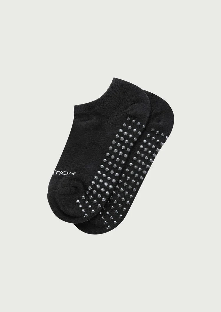 Homage grip crew sock in black