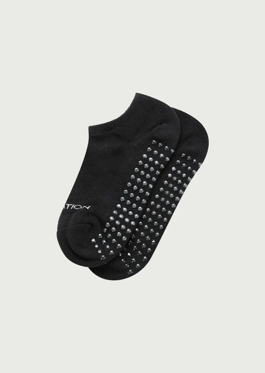 Homage grip crew sock in black