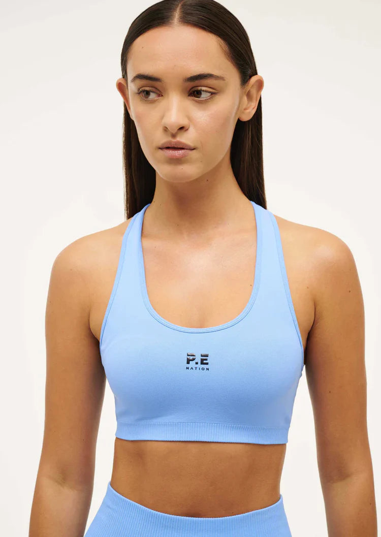 Restore seamless sports bra in blue